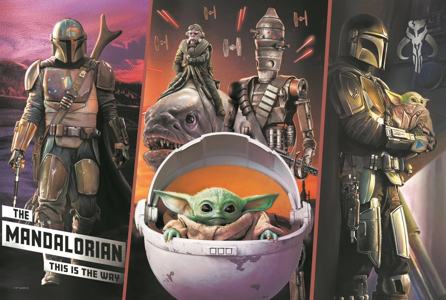 Levně TREFL The Mandalorian: Tajemné Baby Yoda 300 dílků
