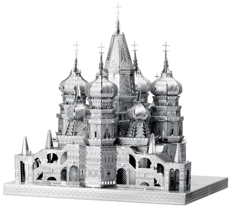 Metal Earth 3D puzzle Chrám Vasila Blaženého (ICONX) 74 ks