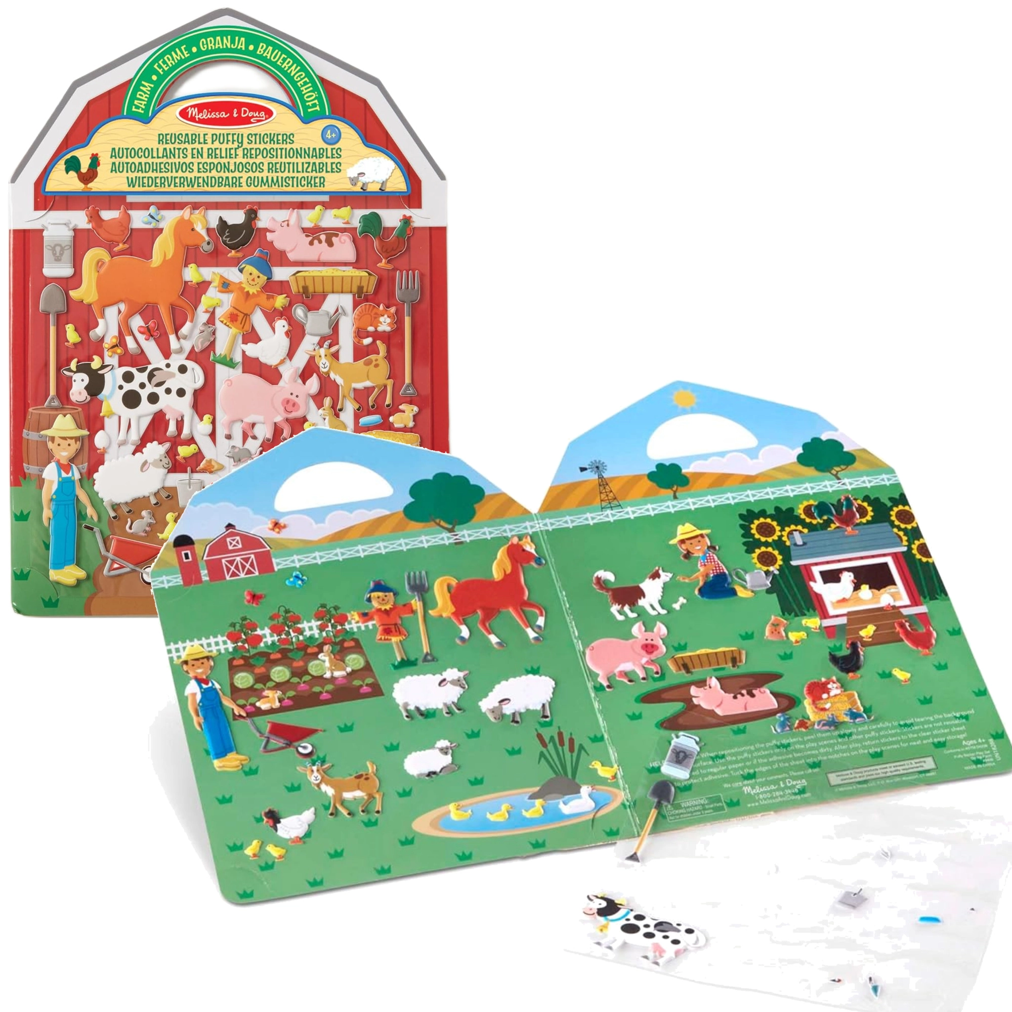 Farma – opakování opakovaně použitelných samolepek a herní plán MELISSA & DOUG