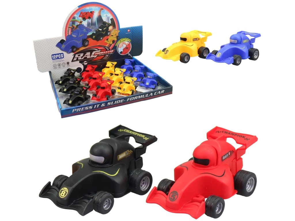 Auto na stisknutí – sada 12 kusů v displej boxu
