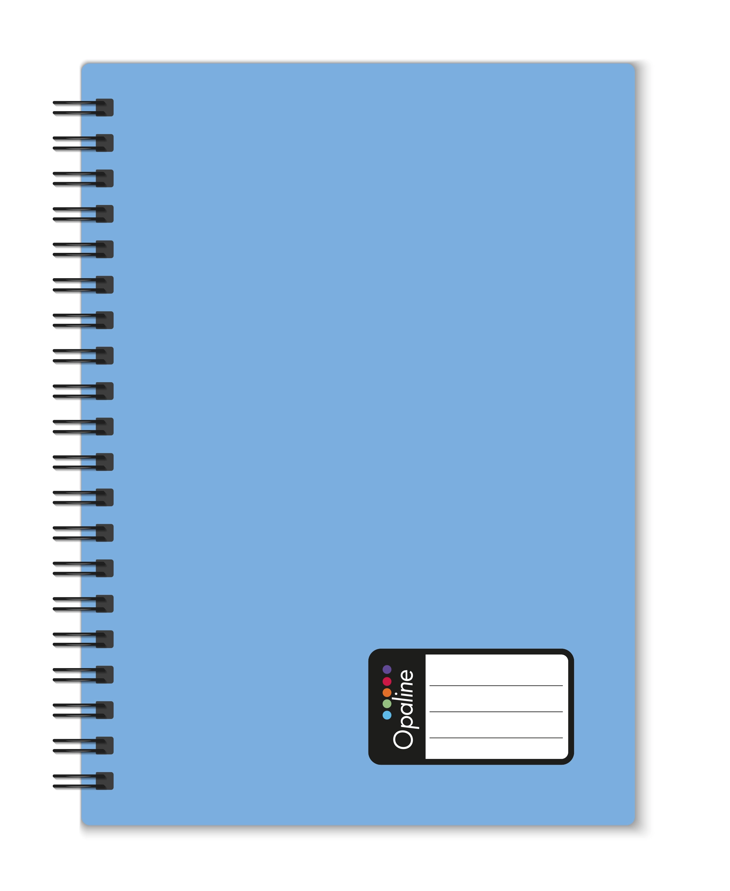 Twin wire blok A4 PP Opaline modrá KARTONPP