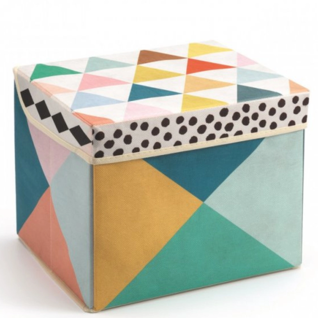 Pestrobarevná krabička na hračky Djeco