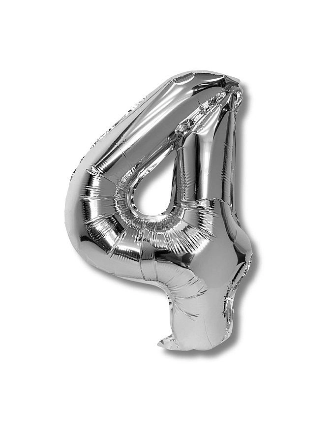 Balónek CONCORDE fóliový 40cm, č.4, stříbrná CONCORDE