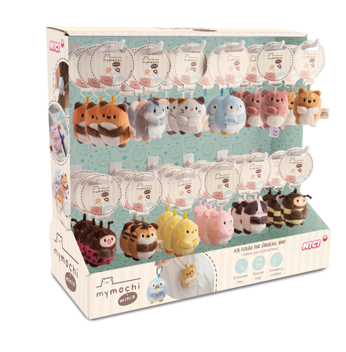 Levně NICI MyMochi minis přívěsky série 1 – prodejní displej 36 ks (5 cm)