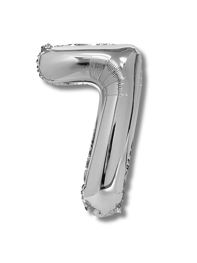 Balónek CONCORDE fóliový 40cm, č.7, stříbrná CONCORDE