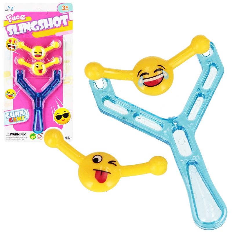 Střelící hračka Emoji prak