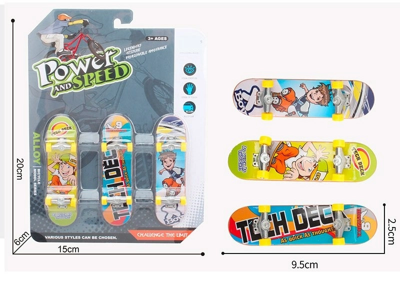 Levně Sada mini skateboardů SPARKYS (3 ks)