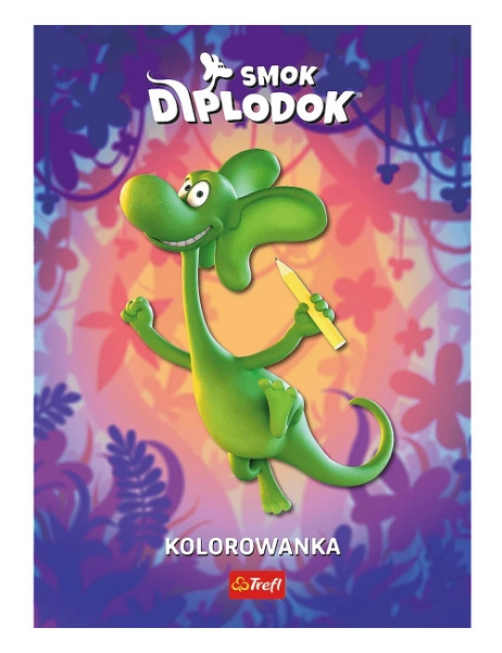 Smok Diplodok: omalovánka