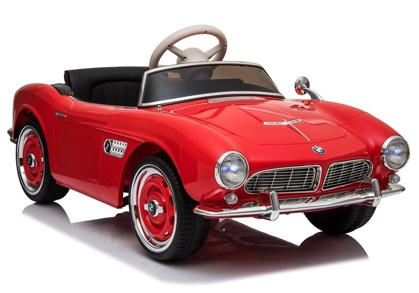 Levně LEAN CARS Dětské elektrické autíčko BMW Retro Červeně lakované
