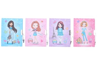 Levně Wiky Památník nelinkovaný se zámkem 11x15 cm Dívka