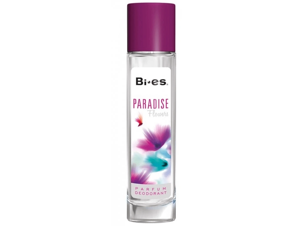 Dámský skleněný deodorant BI-ES Paradise Flowers 75 ml