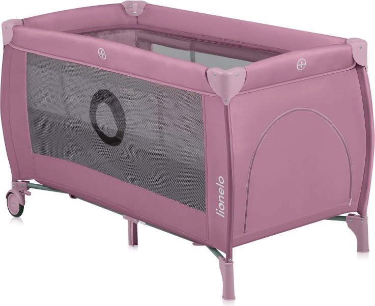 Cestovní postýlka LIONELO Stefi Plus Pink Magnolia