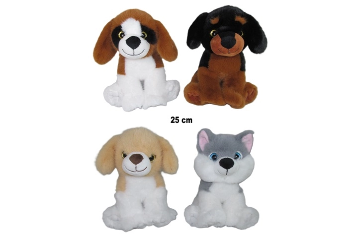 Plyšový pes 25 cm (náhodný motiv)