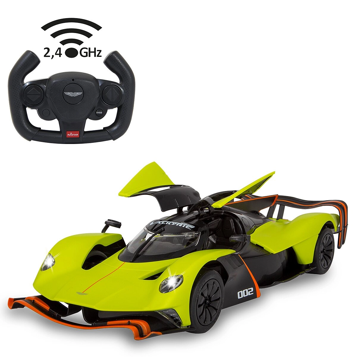 RC auto Aston Martin Valkyrie AMR Pro 1:14 zelené