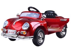 Levně Stylové retro elektrické autíčko s 2 motory 12 V a dálkovým ovládáním – Lakované