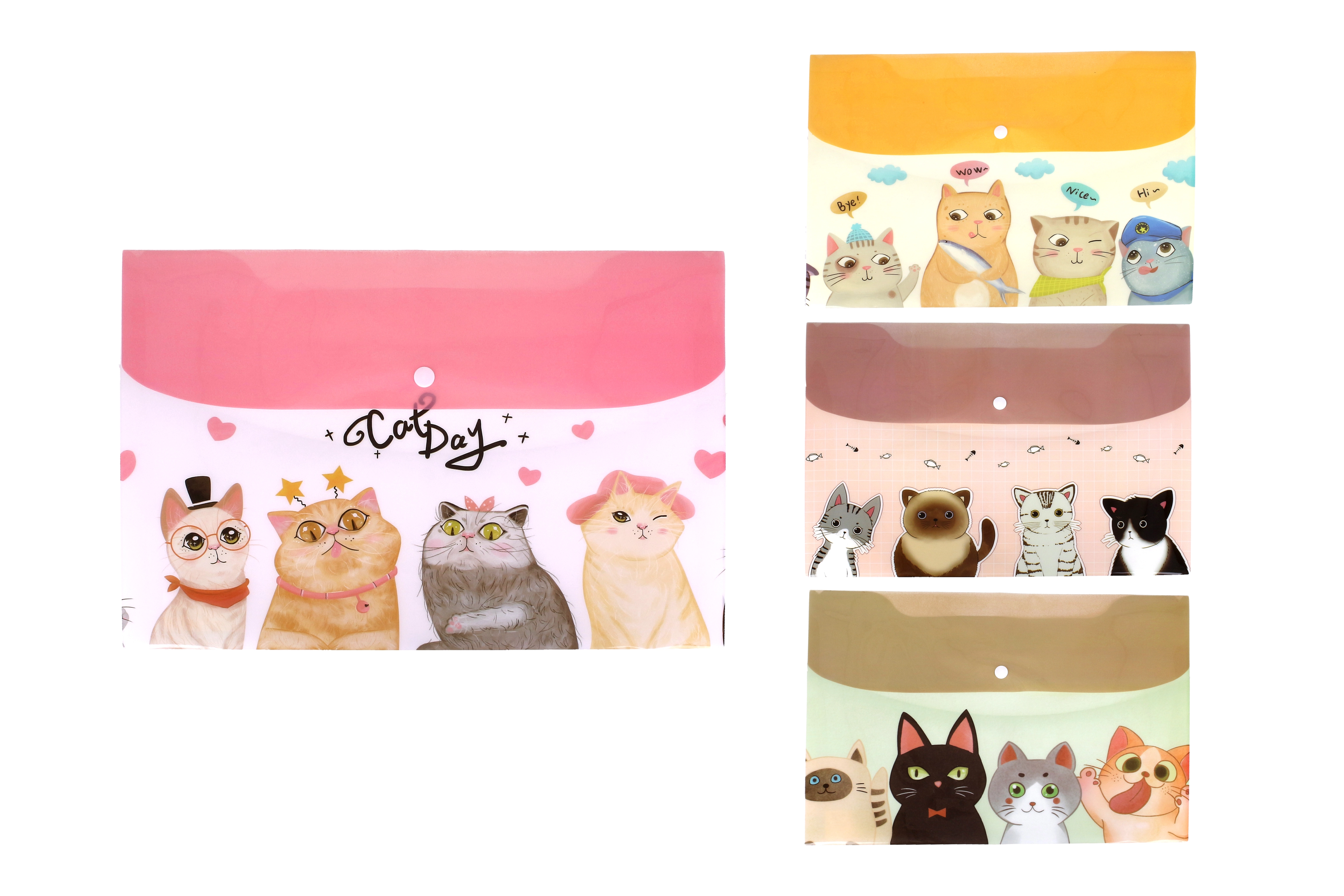 Složka s drukem 26 × 36 cm Kočky