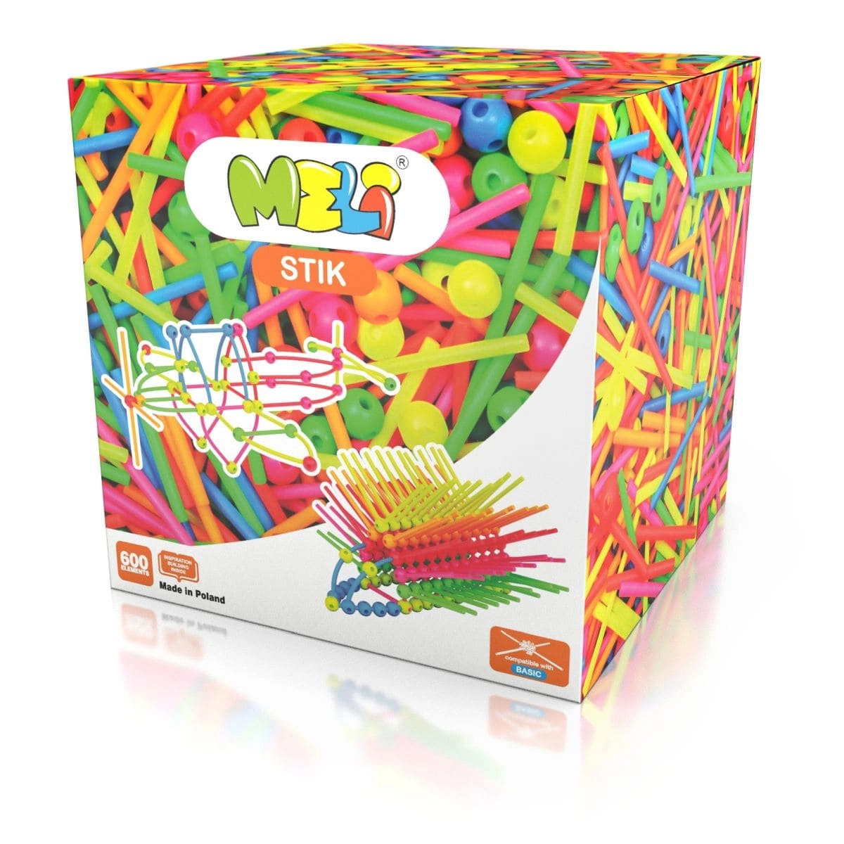 Stavebnice MELI Stik Neon 600 dílků