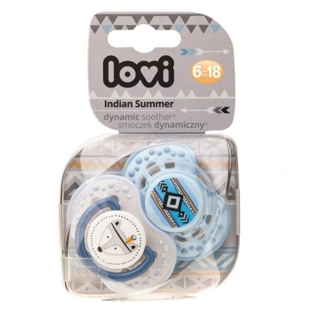 LOVI Dudlík silikonový dynamický  INDIAN 6-18m 2ks