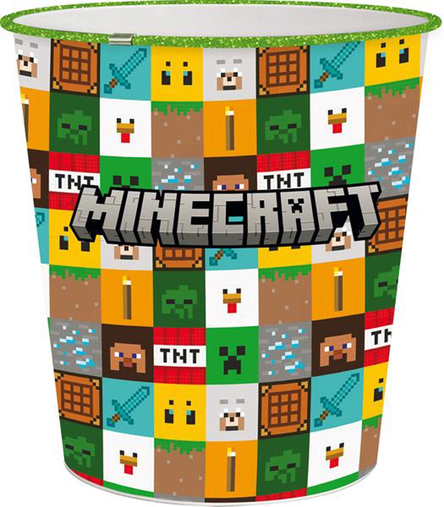 Plastový odpadkový koš MINECRAFT 5 l