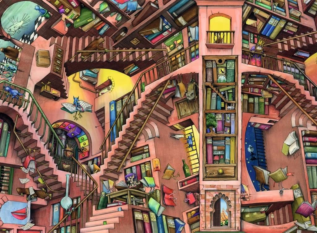 Ravensburger Colin Thompson Bláznivá knihovna 500 dílků