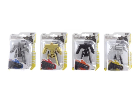 Kovový transformující robot pistole pro děti