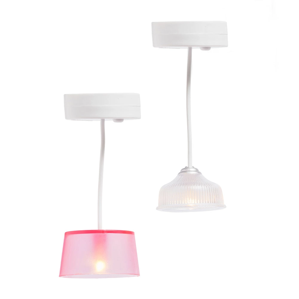 Levně Lundby sada osvětlení do domečku pro panenky – 2 závěsné LED lampy s časovačem