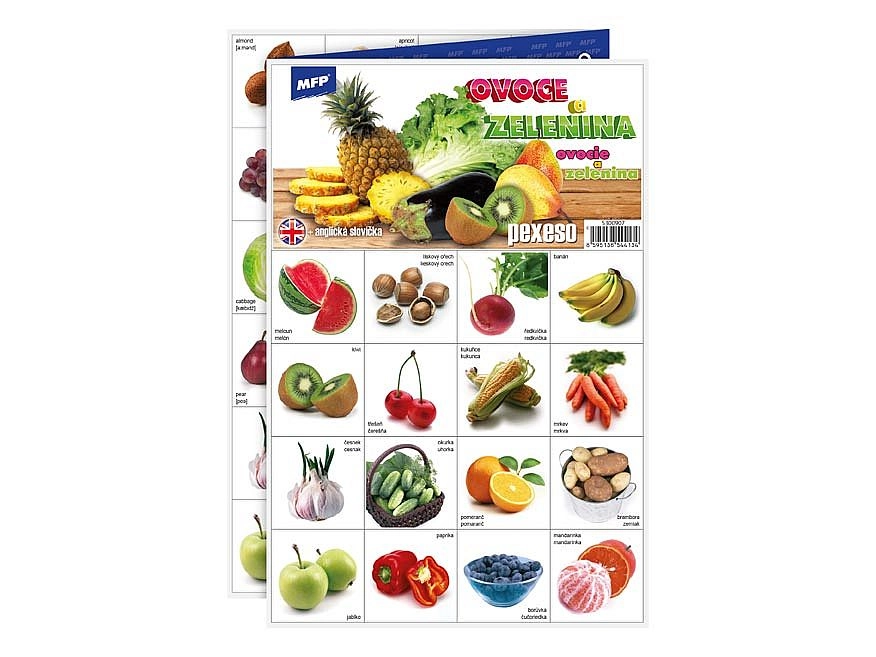 Pexeso – dětská paměťová hra, mix motivů