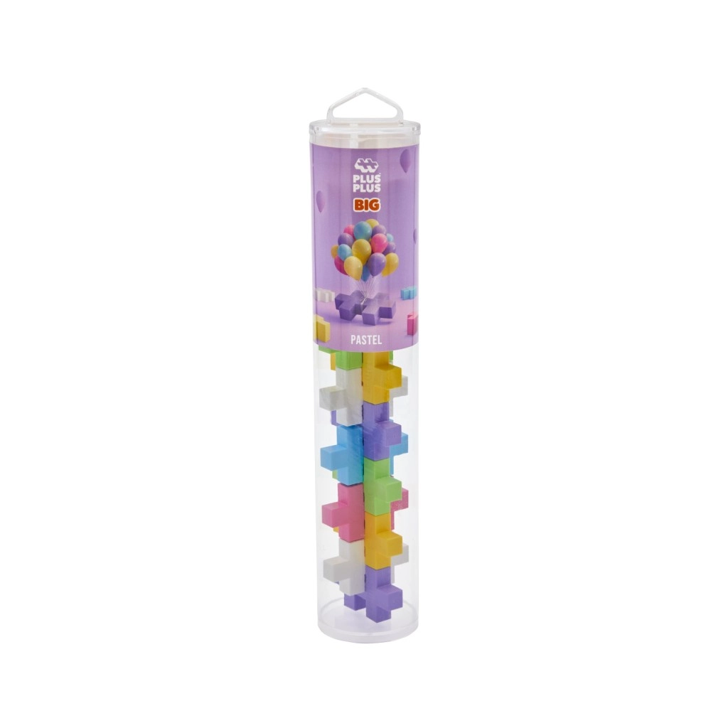 Levně Plus-Plus Tuba BIG Pastel Mix 15 ks