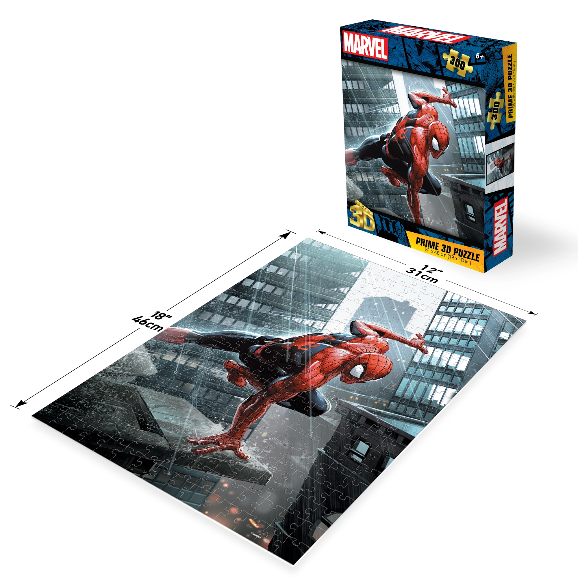 Levně PRIME 3D puzzle Marvel Spider-Man 300 ks