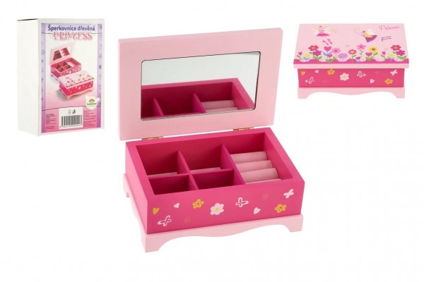 Dětská šperkovnice TEDDIES PRINCESS se zrcadlem