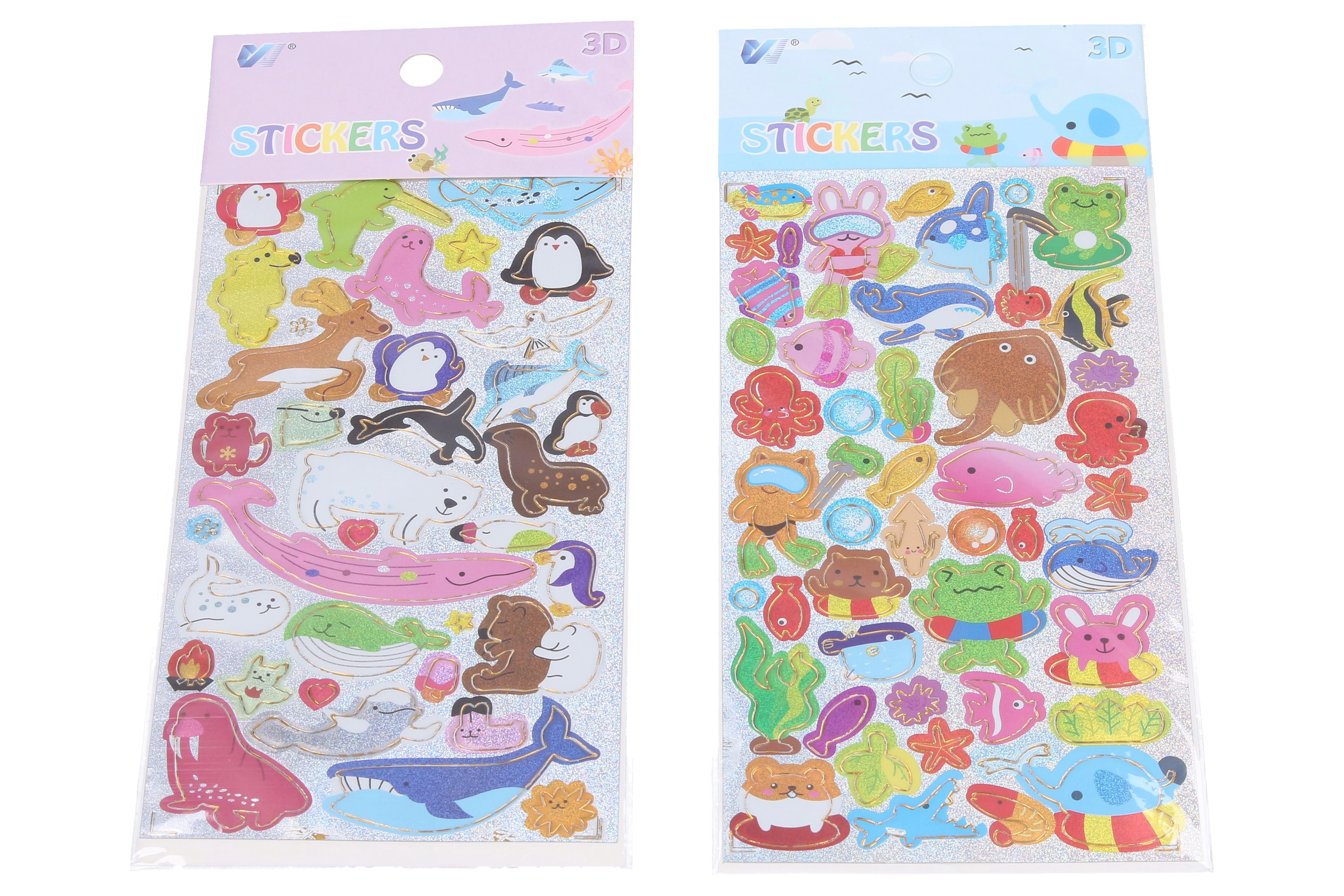 Nálepky se zvířátky – mix motivů