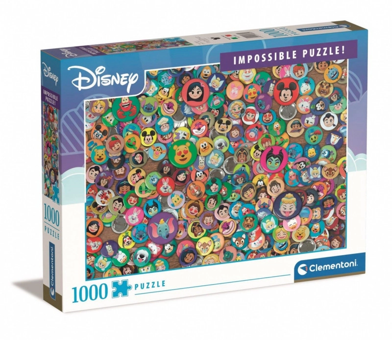 Clementoni - Puzzle 1000 Impossible Disney Classic