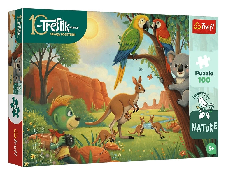 Trefl InspiredByNature puzzle koala a klokani 100 dílků