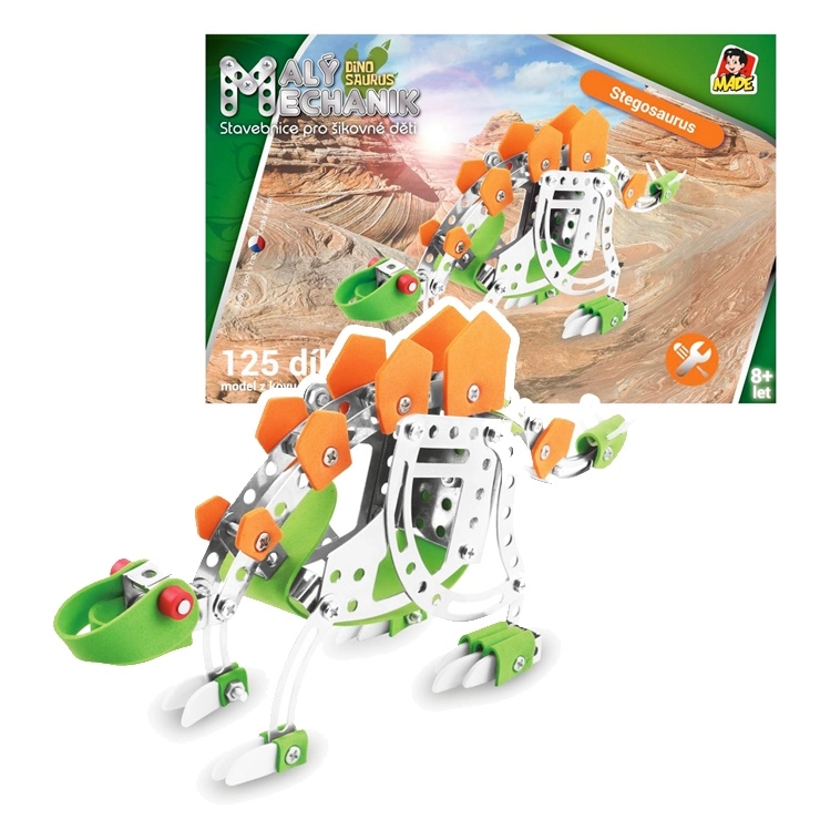 Malý mechanik 125 dílků Stegosaurus