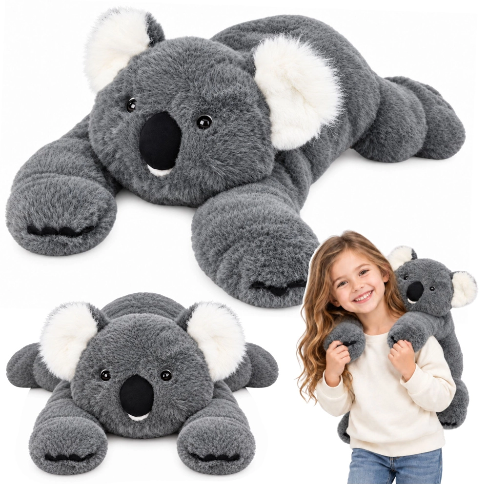 Plyšová koala s dlouhými tlapkami šedá 60 cm