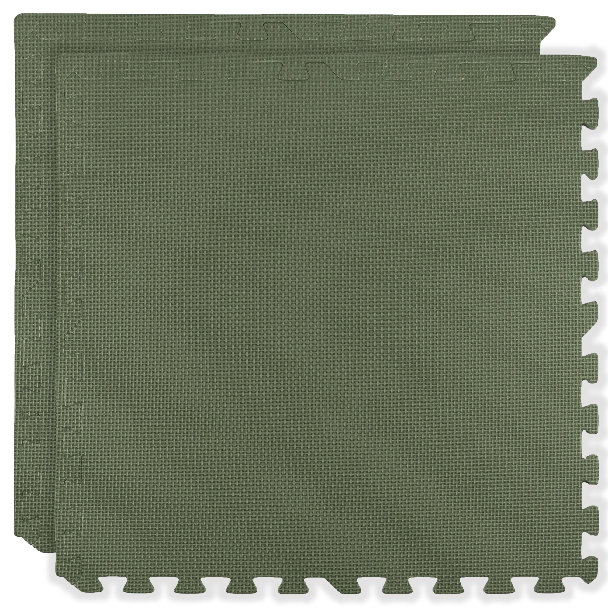 Pěnová podložka HUMBI 120×60, velké voděodolné puzzle, bezpečné, 2 ks, khaki