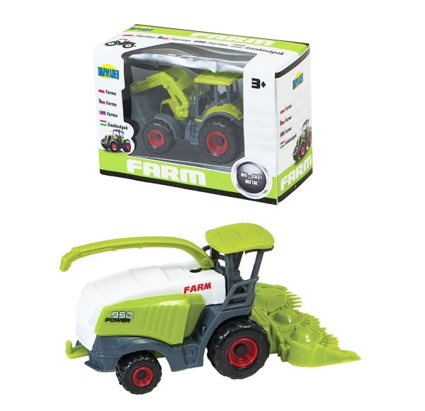 farmářské stroje – kovové modely v malé krabičce