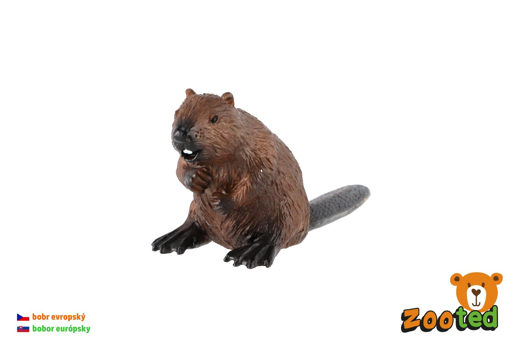 Bobr evropský plastová figurka 9 cm - 1 kus