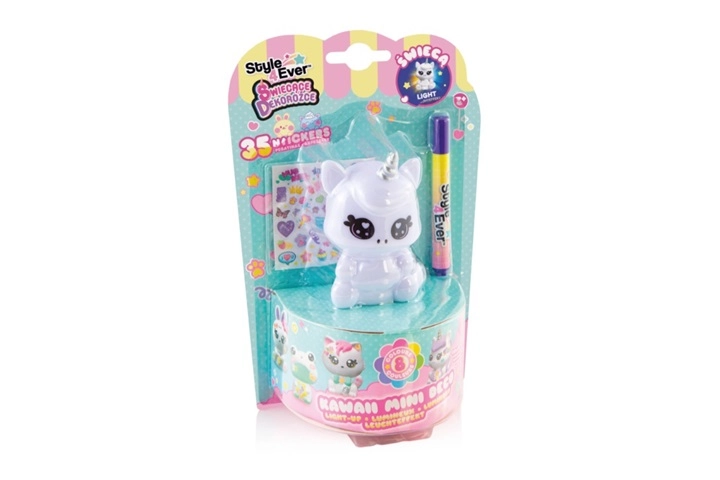 EPEE svítící dekorožec jednorožec kawaii – kreativní sada k dekorování