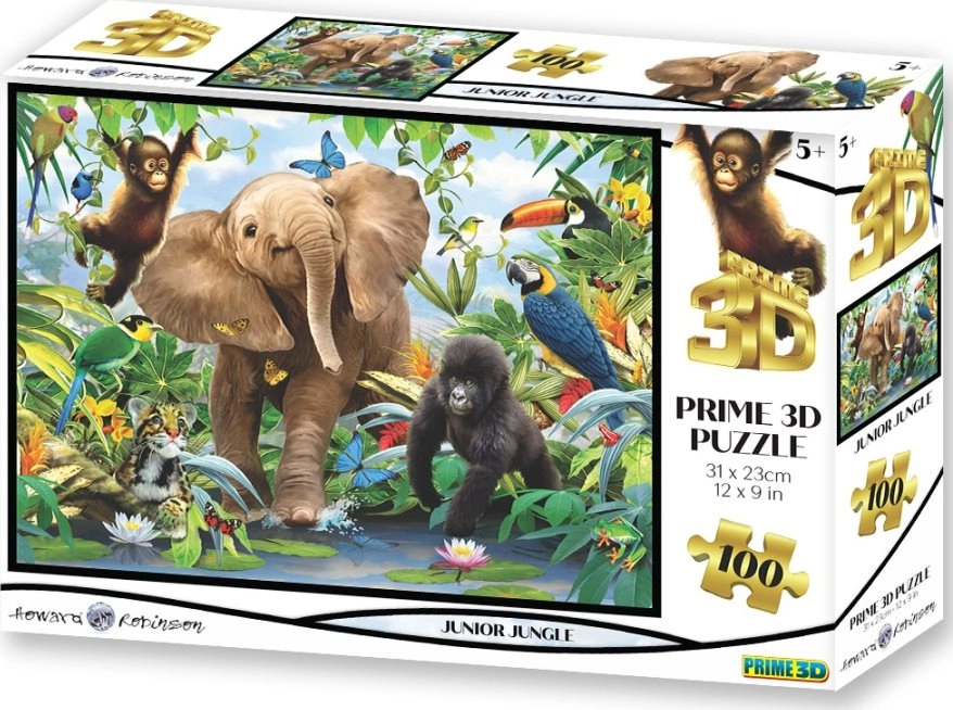 Puzzle 3D Junior Jungle 100 dílků