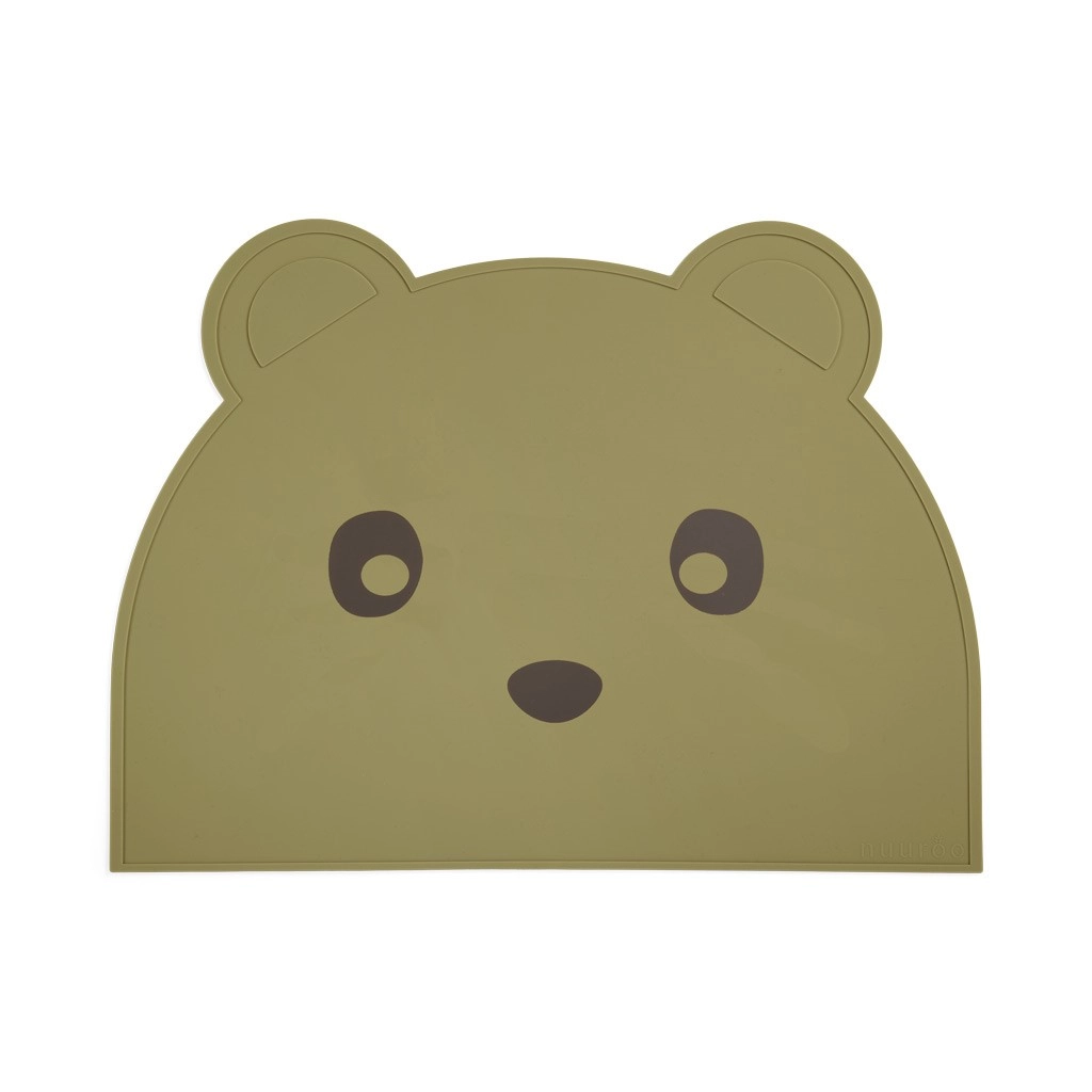 NuuRoo ester silikonové prostírání olive green