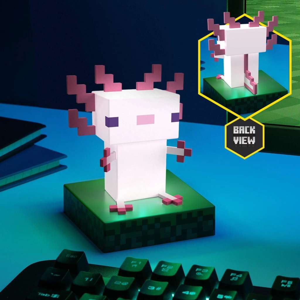 Levně Icon Light Minecraft axolotl LED lampička 10 cm