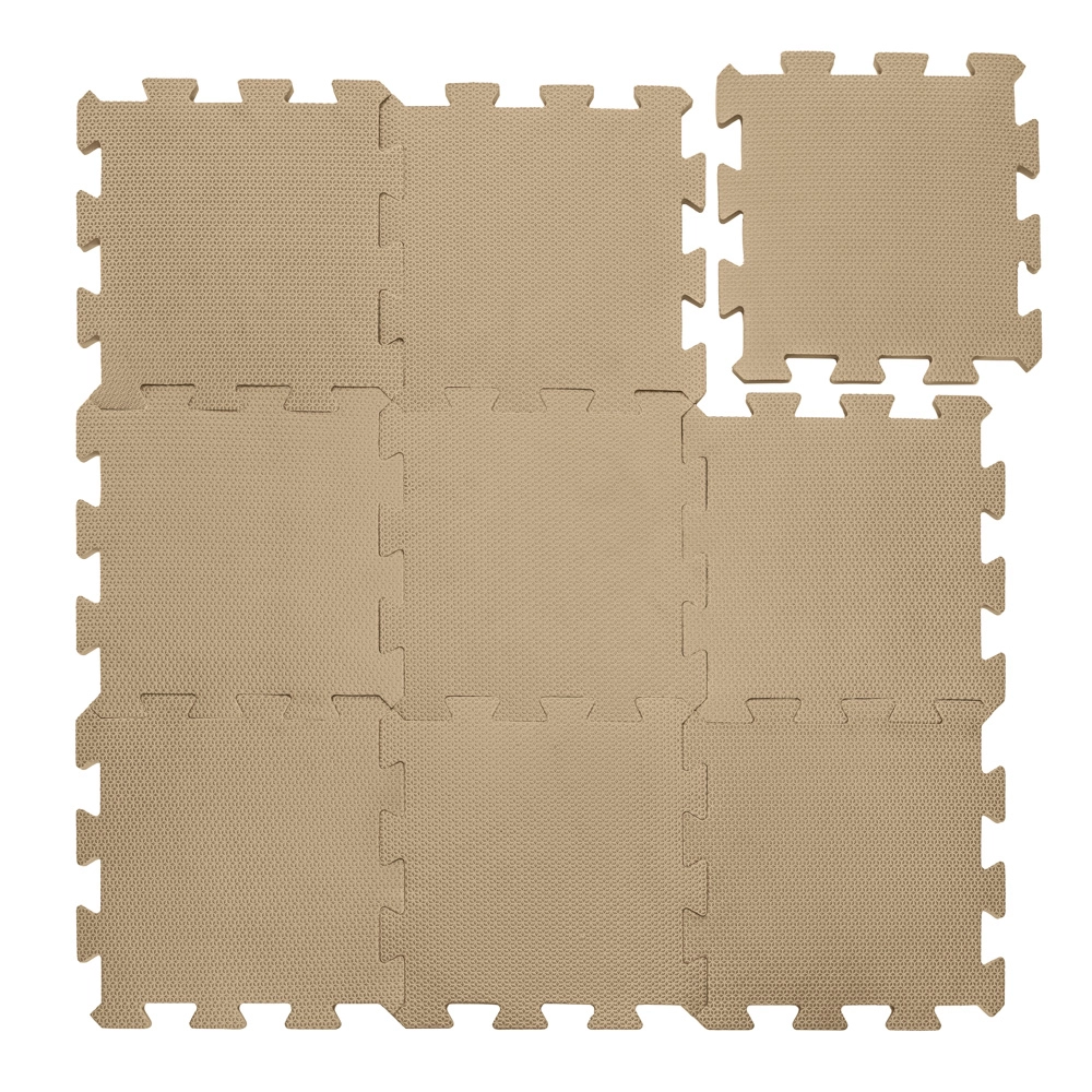 Pěnová podložka puzzle 30 × 30 cm, 9 ks, hazel brown Zopa