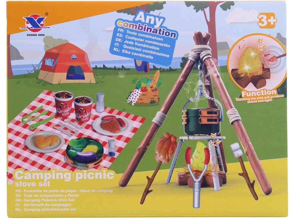 Levně Souprava pro táborníky s plastovým boxem