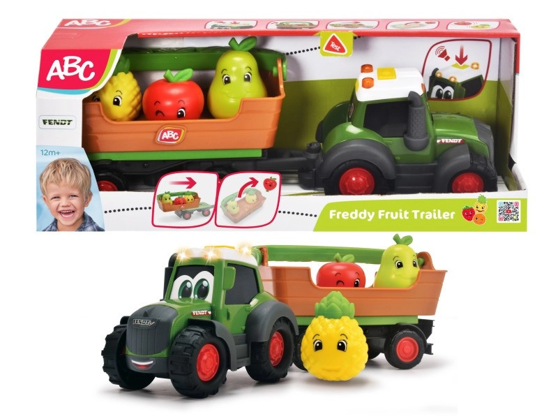 Interaktivní traktor s přívěsem a ovocem Freddy Fruit