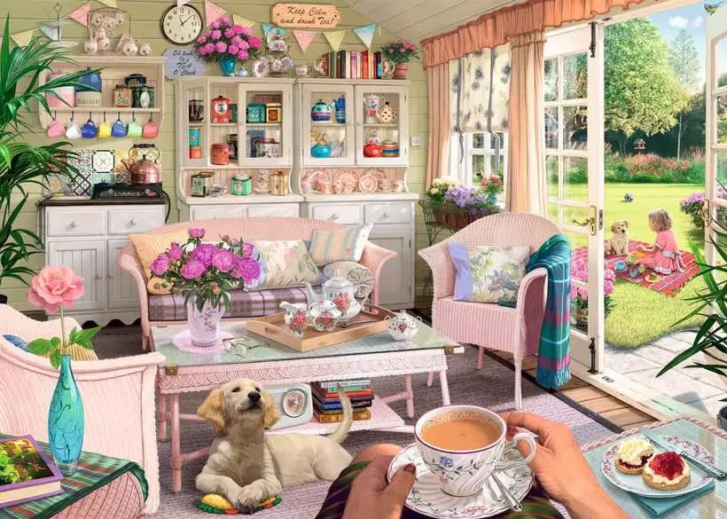Ravensburger puzzle Moje útočiště č. 9: čajovna 1000 dílků