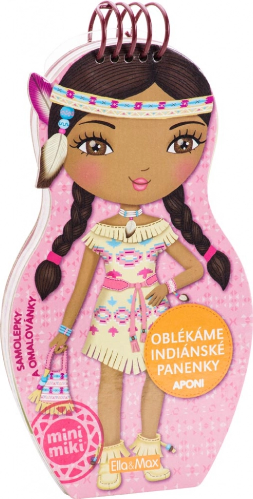 Oblékáme indiánské panenky Aponi omalovánky