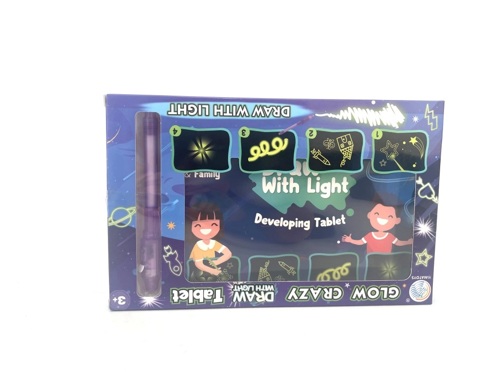 Kreslicí tabulka svítící ve tmě pro děti