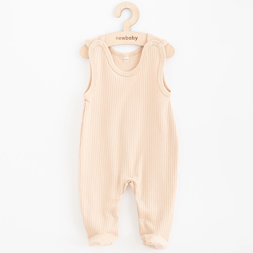 kojenecké bavlněné dupačky new baby practical béžové 80