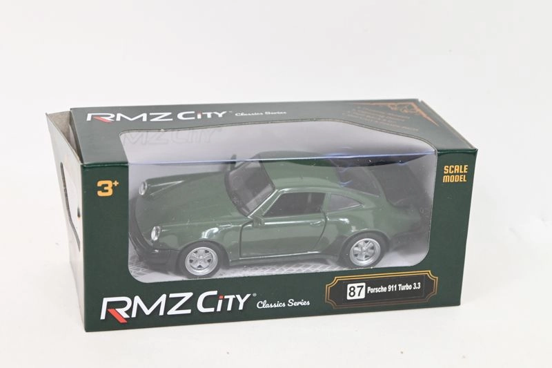 RMZ model Porsche 911 Turbo 3.3 1:32 tmavě zelený